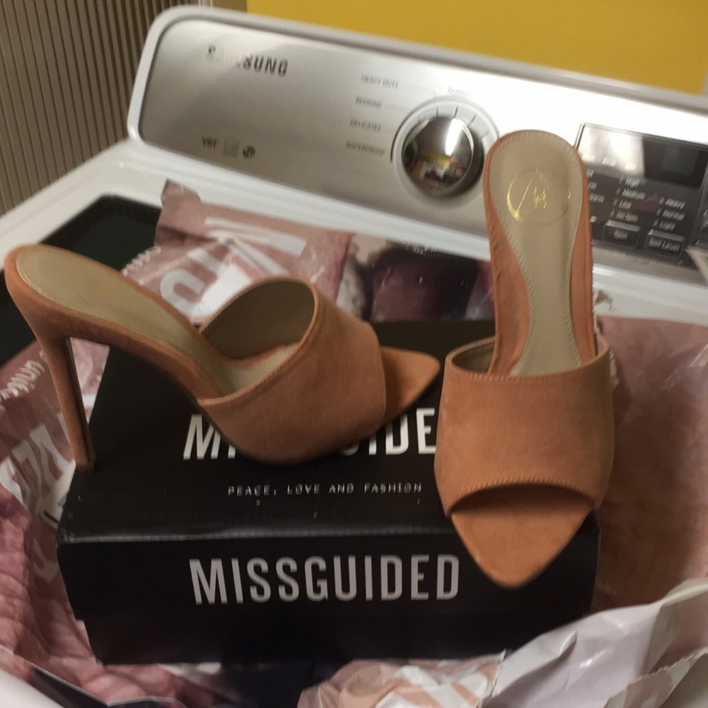 Missguided Nude Mule Sandal